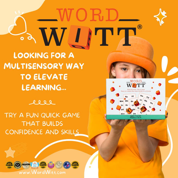 Pack de 16 mots Witt : le jeu rapide et amusant pour toute la famille | Pensée flexible, conscience phonémique et plus encore