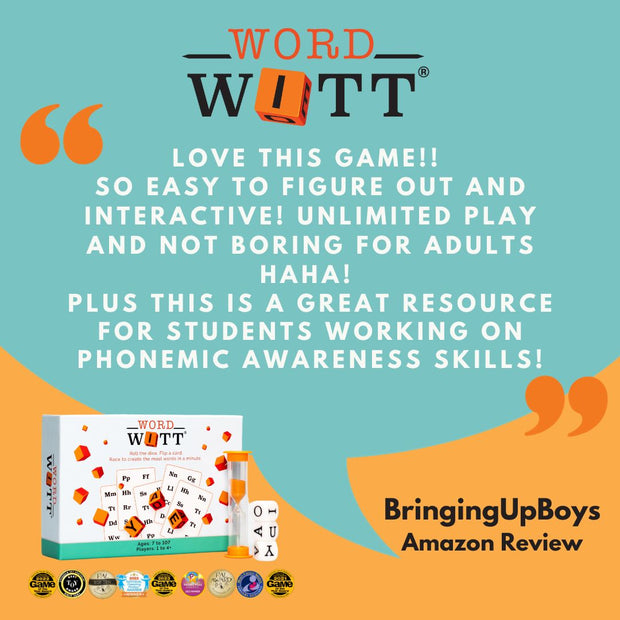 Word Witt: The Fast, Fun Game for The Entire Family | Flexible Thinking, Phonemic Awareness, & More