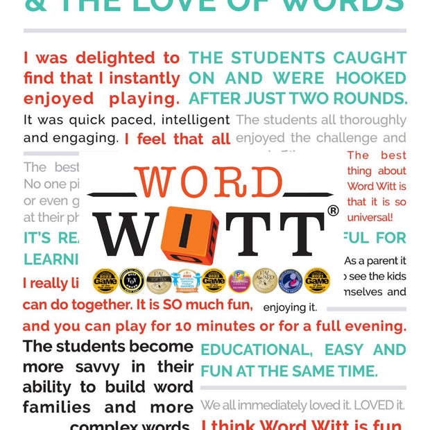 Word Witt: The Fast, Fun Game for The Entire Family | Flexible Thinking, Phonemic Awareness, & More